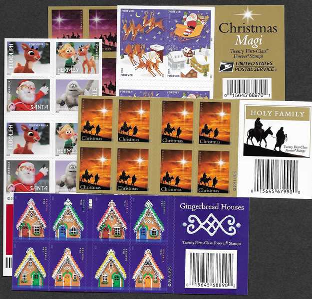Christmas Lot #2: 20 different Forever Christmas stamps x 20 pieces of each Total of 400 Forever stamps Total Face Value is $312.00 You pay only $203.00 FREE SHIPPING
